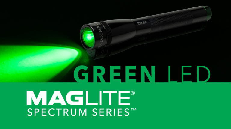 THE MAGLITE® SPECTRUM SERIES™ GREEN LED FLASHLIGHTS