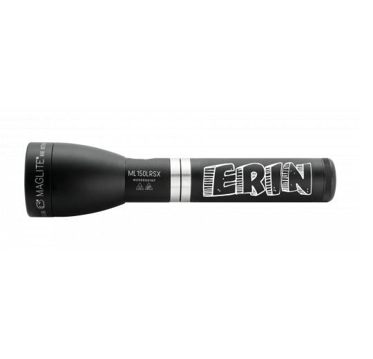 ML150LRSX Rechargeable LED Fast-Charging Flashlight - Matte Black - Custom Tactical Engraving