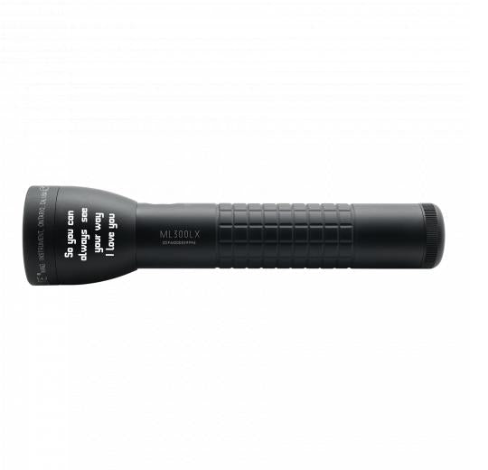 ML300LX 2D LED Flashlight - Black - Custom Engraving