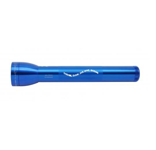 ML300L LED 3-Cell D Flashlight - Blue - Custom Engraving