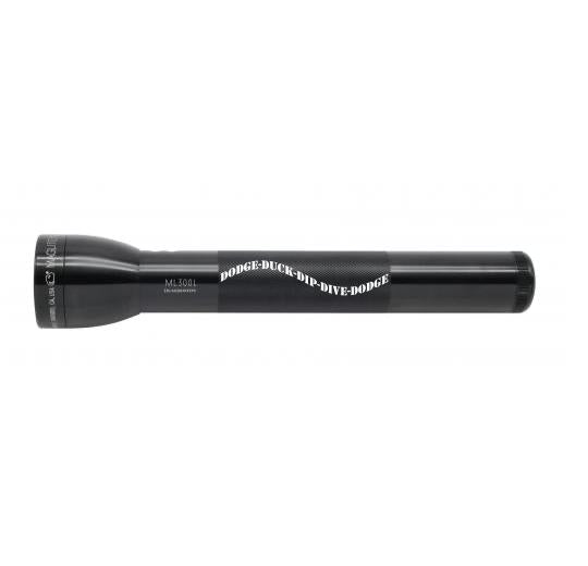 ML300L LED 3-Cell D Flashlight - Black - Custom Engraving