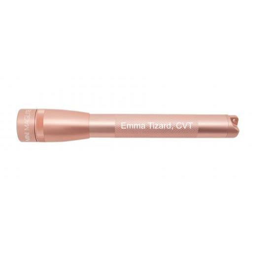 Mini Maglite Pro LED Flashlight - Rose Gold - Custom Engraving