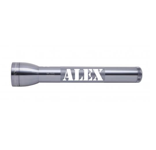 ML300L LED 3-Cell D Flashlight - Gray - Custom Engraving