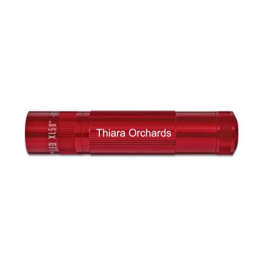 XL50 LED 3-Cell AAA - Red - Custom Engraving