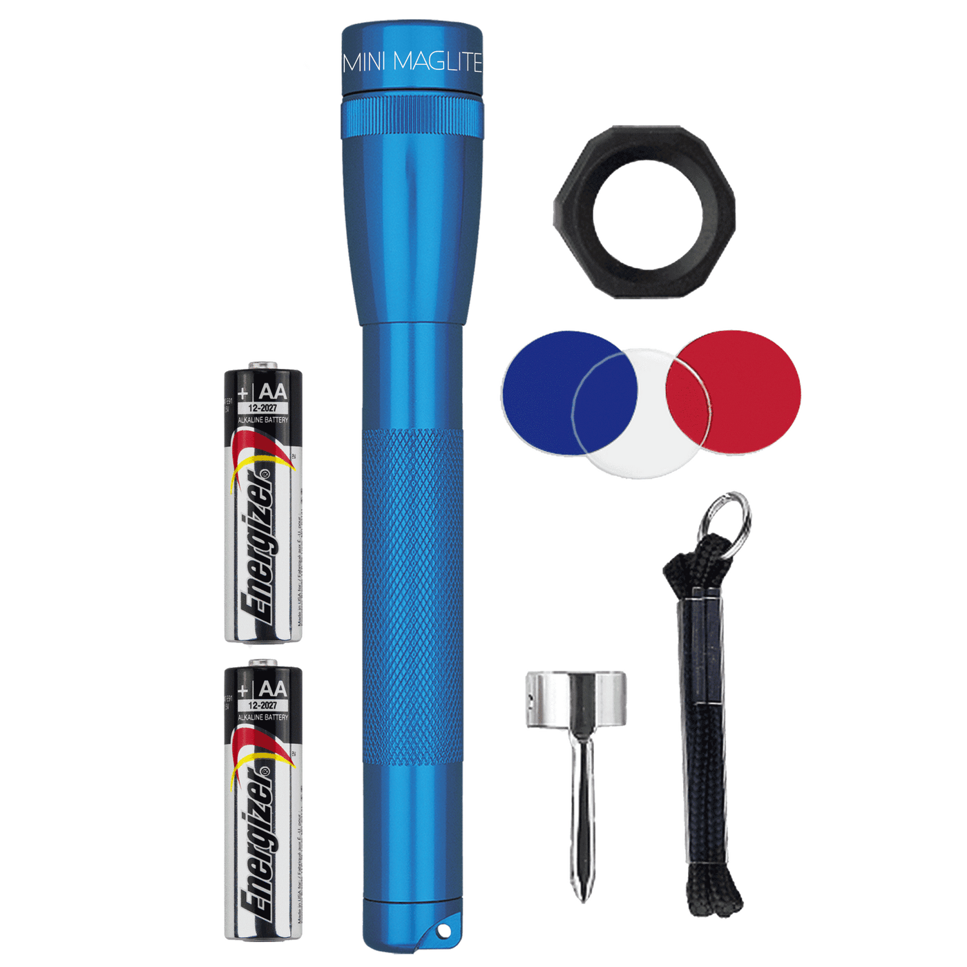 Mini Maglite LED Pro Flashlight AA Combo Pack Blue