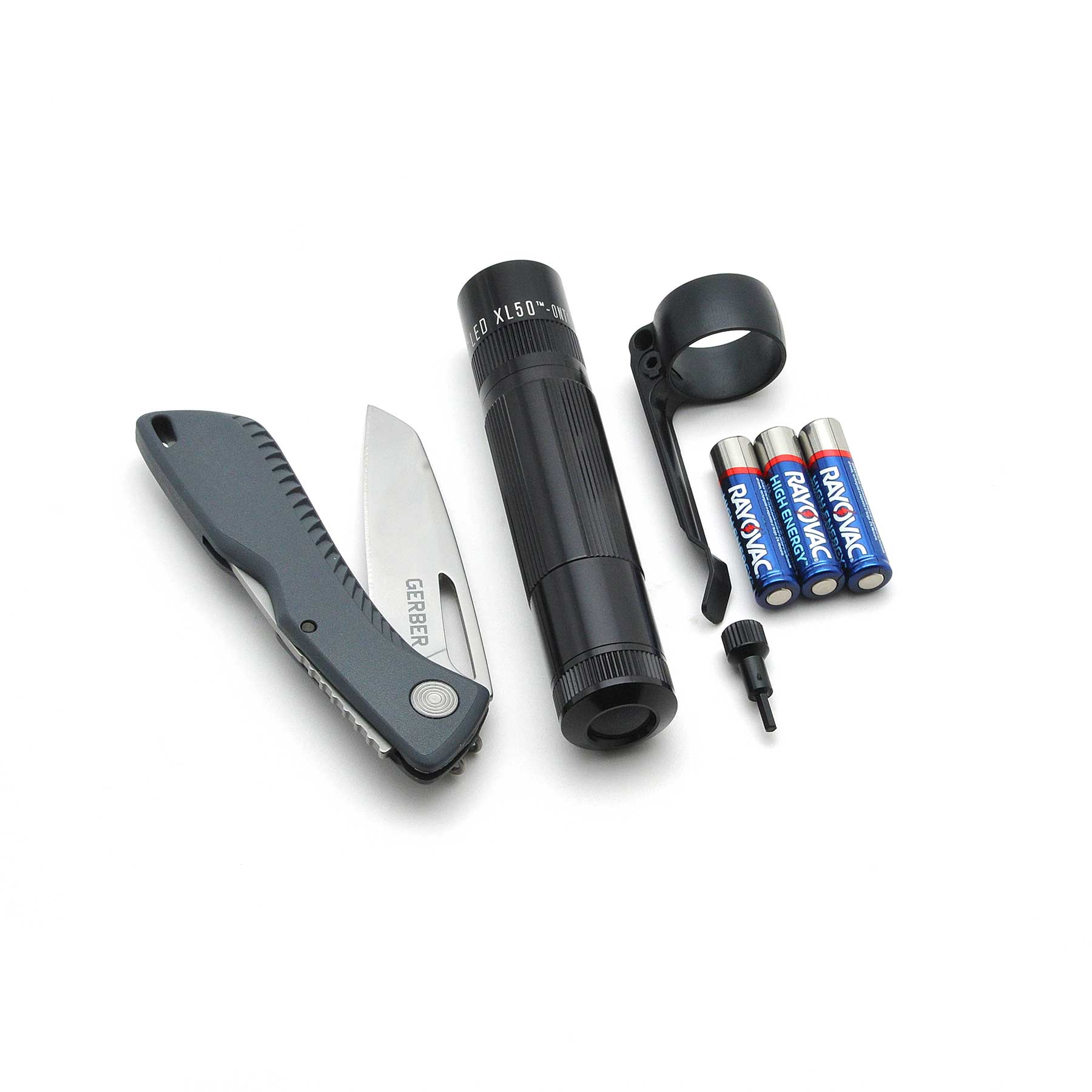 Maglite XL50 Flashlight / Gerber Sharkbelly Knife