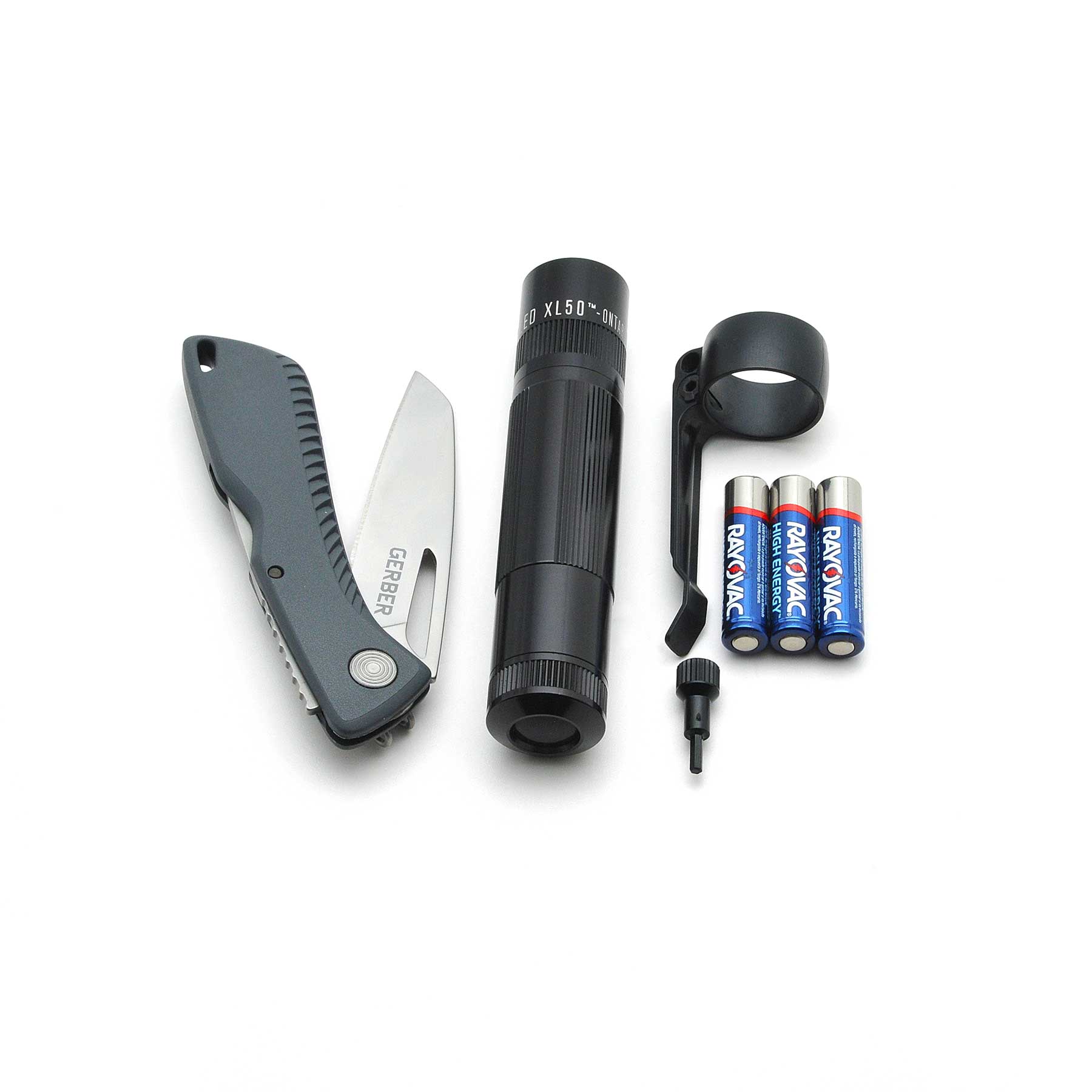 Maglite XL50 Flashlight / Gerber Sharkbelly Knife