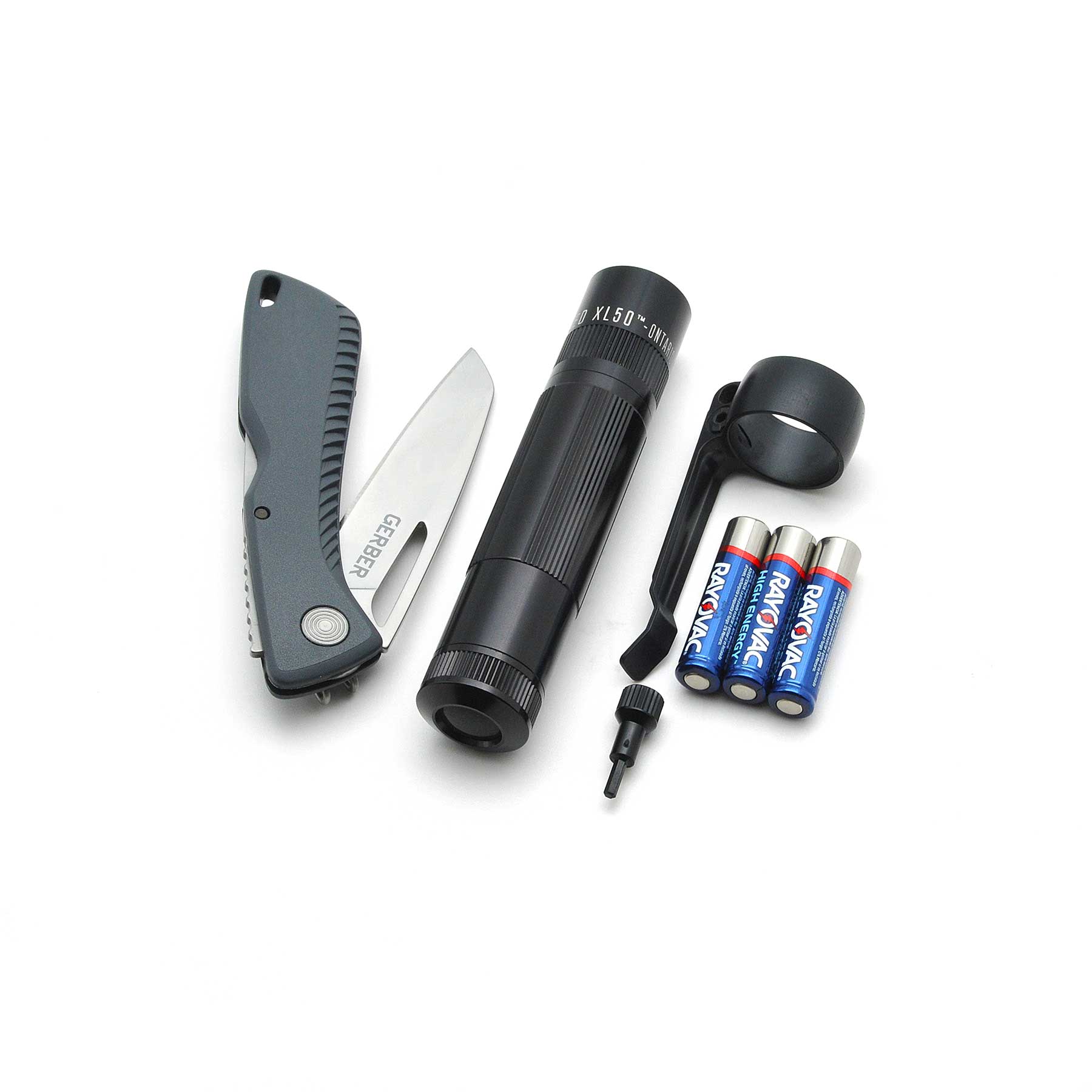 Maglite XL50 Flashlight / Gerber Sharkbelly Knife