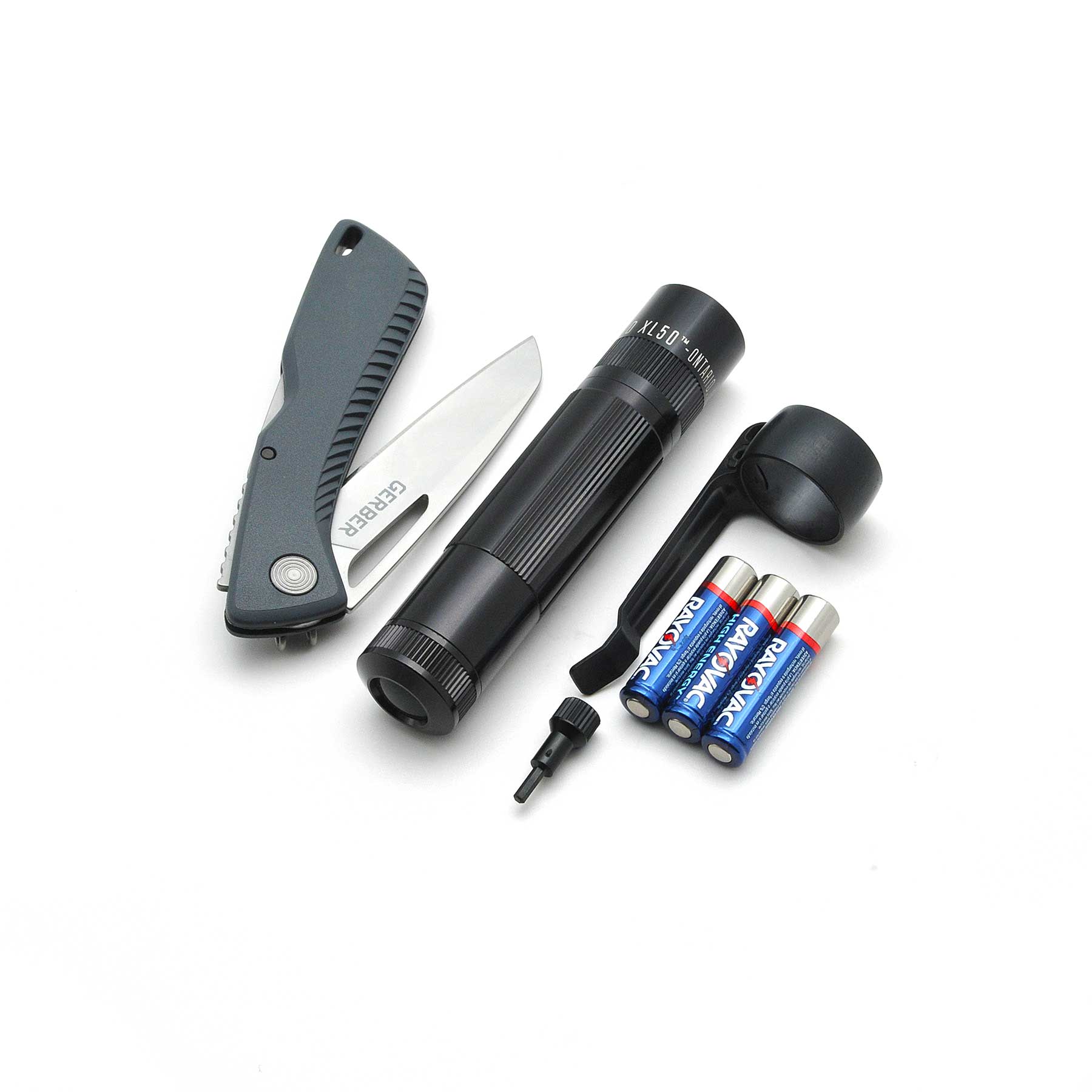 Maglite XL50 Flashlight / Gerber Sharkbelly Knife