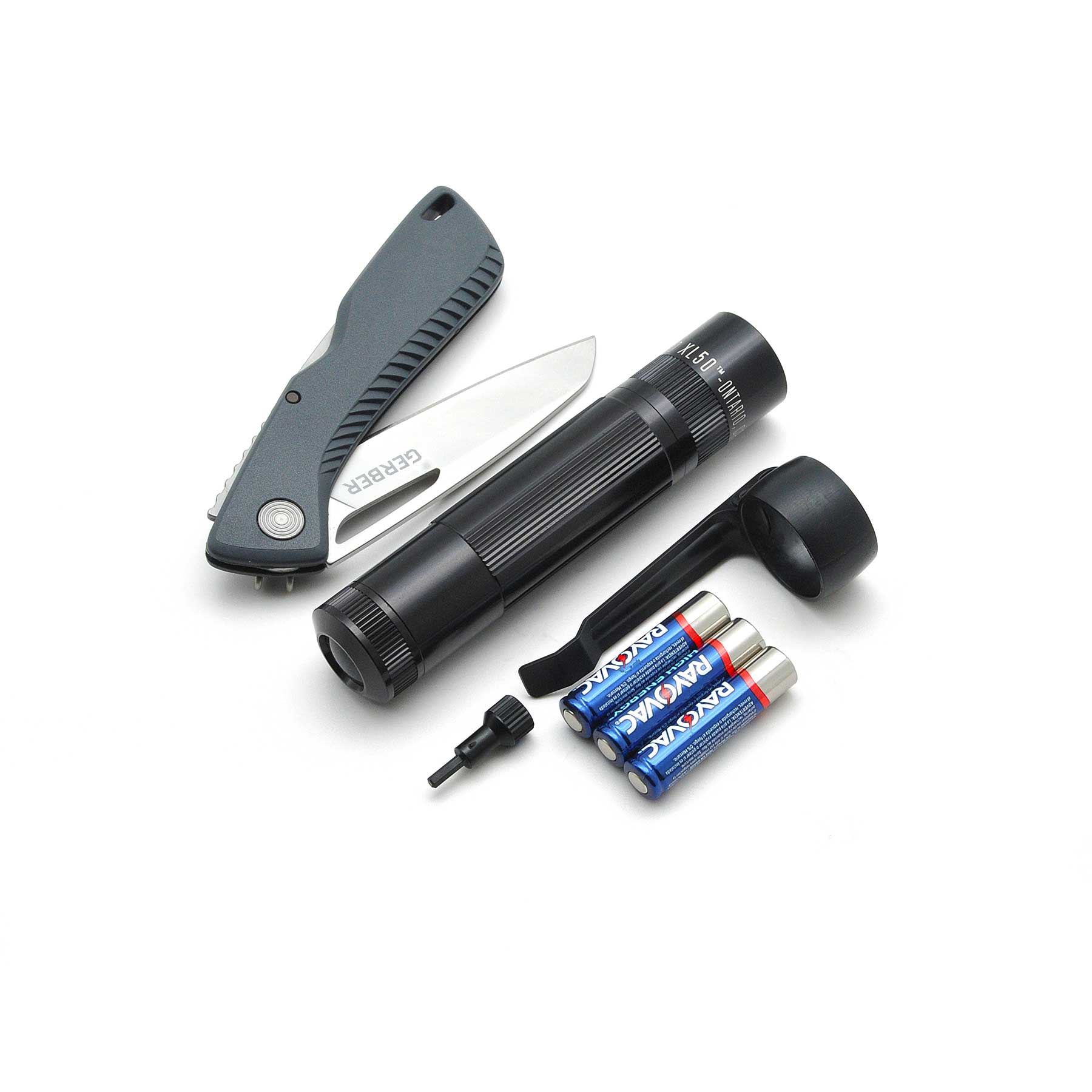 Maglite XL50 Flashlight / Gerber Sharkbelly Knife