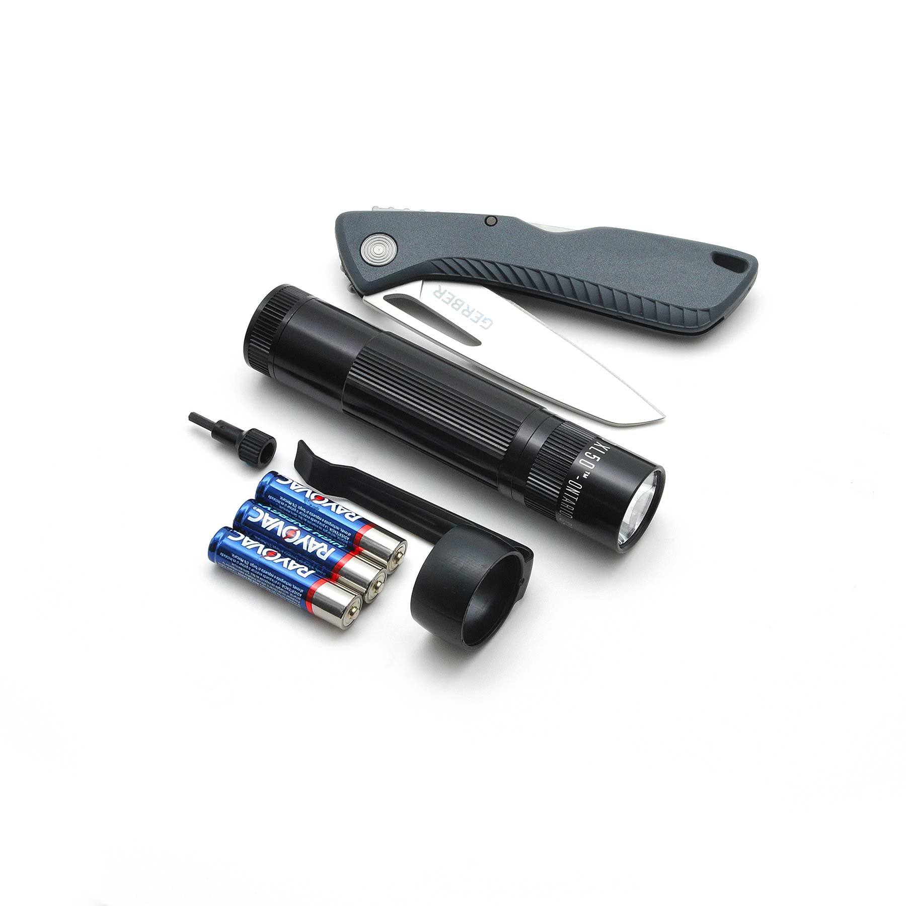 Maglite XL50 Flashlight / Gerber Sharkbelly Knife