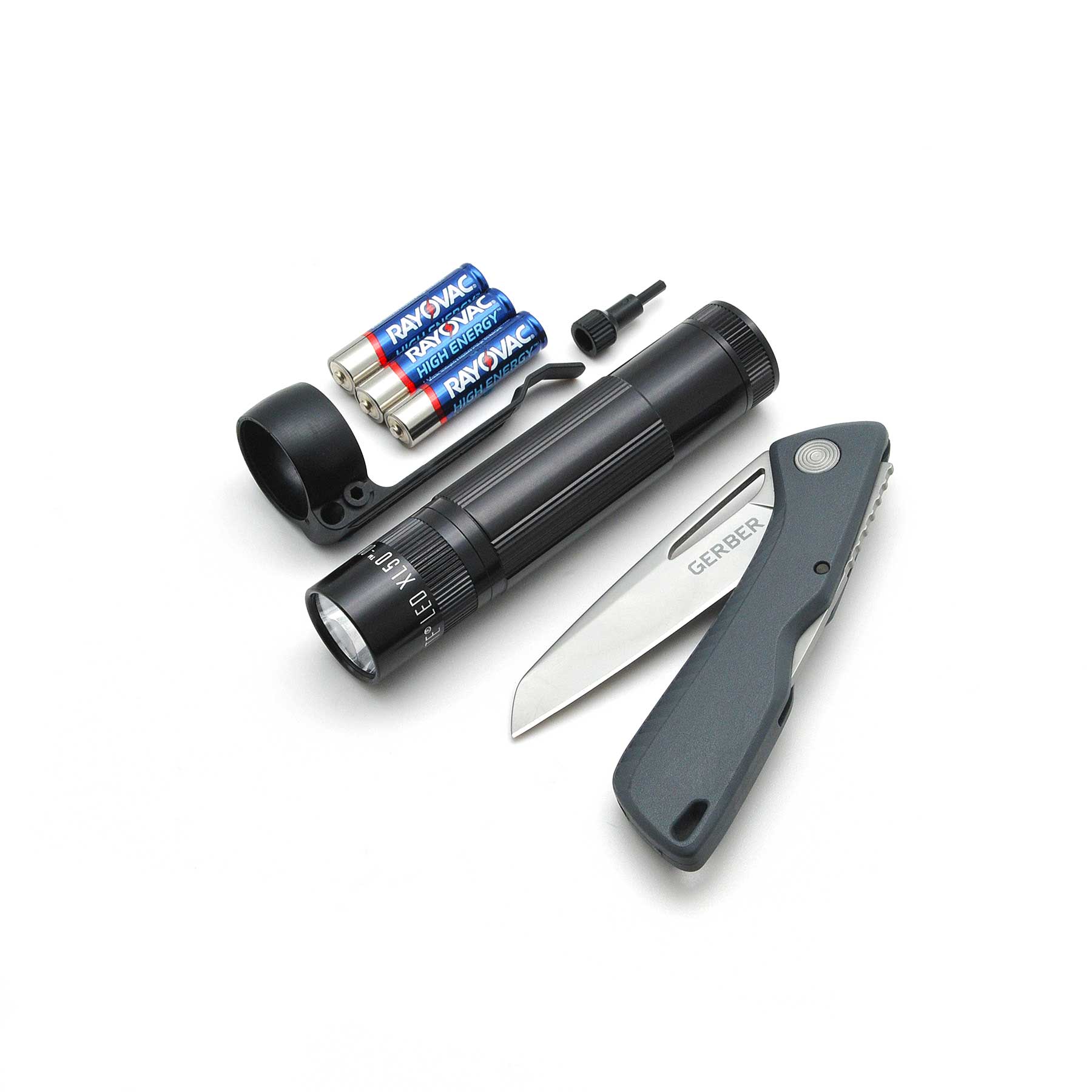Maglite XL50 Flashlight / Gerber Sharkbelly Knife