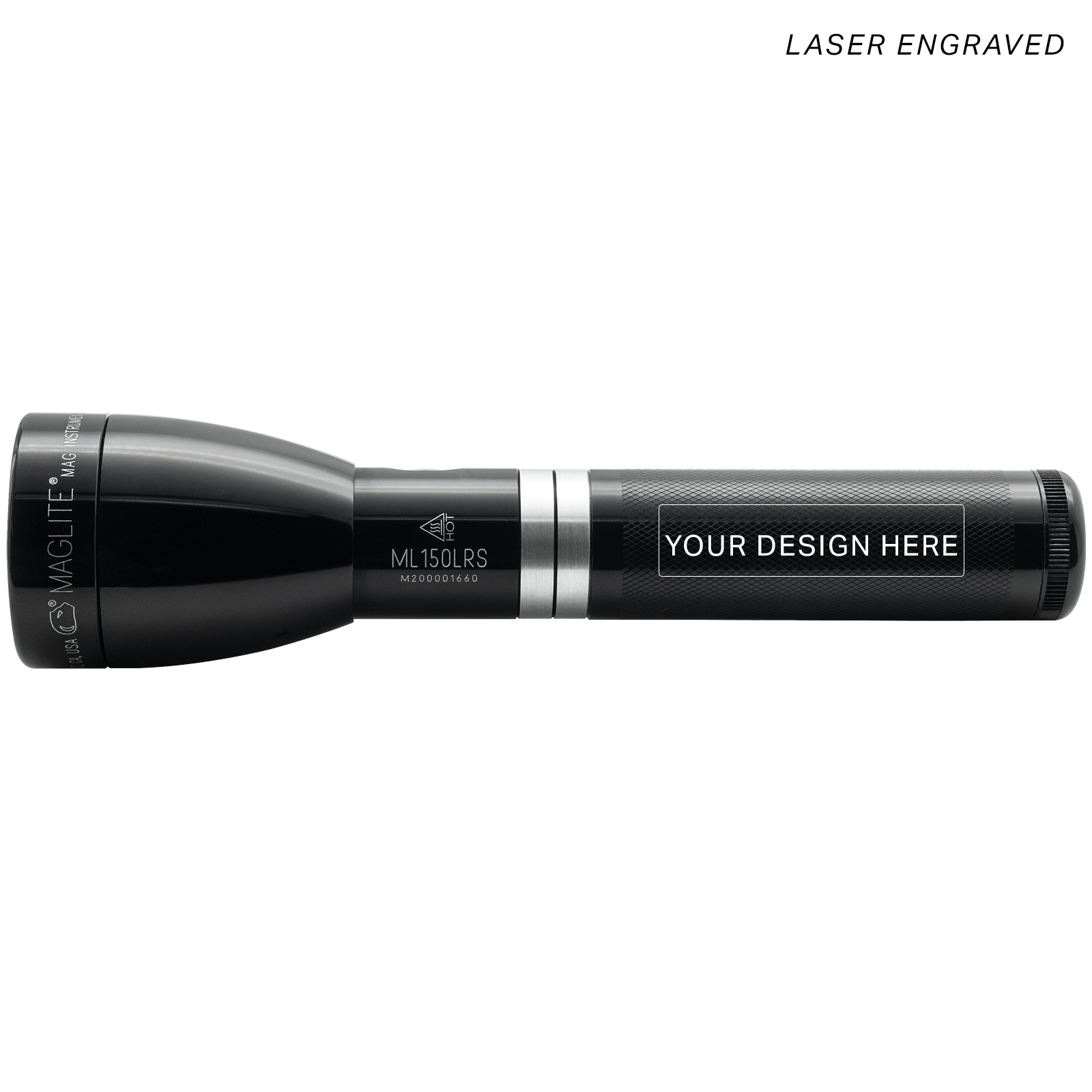 american made rechargeable flashlight ML150LRS Rechargeable LED Flashlight Gloss Black – Maglite
