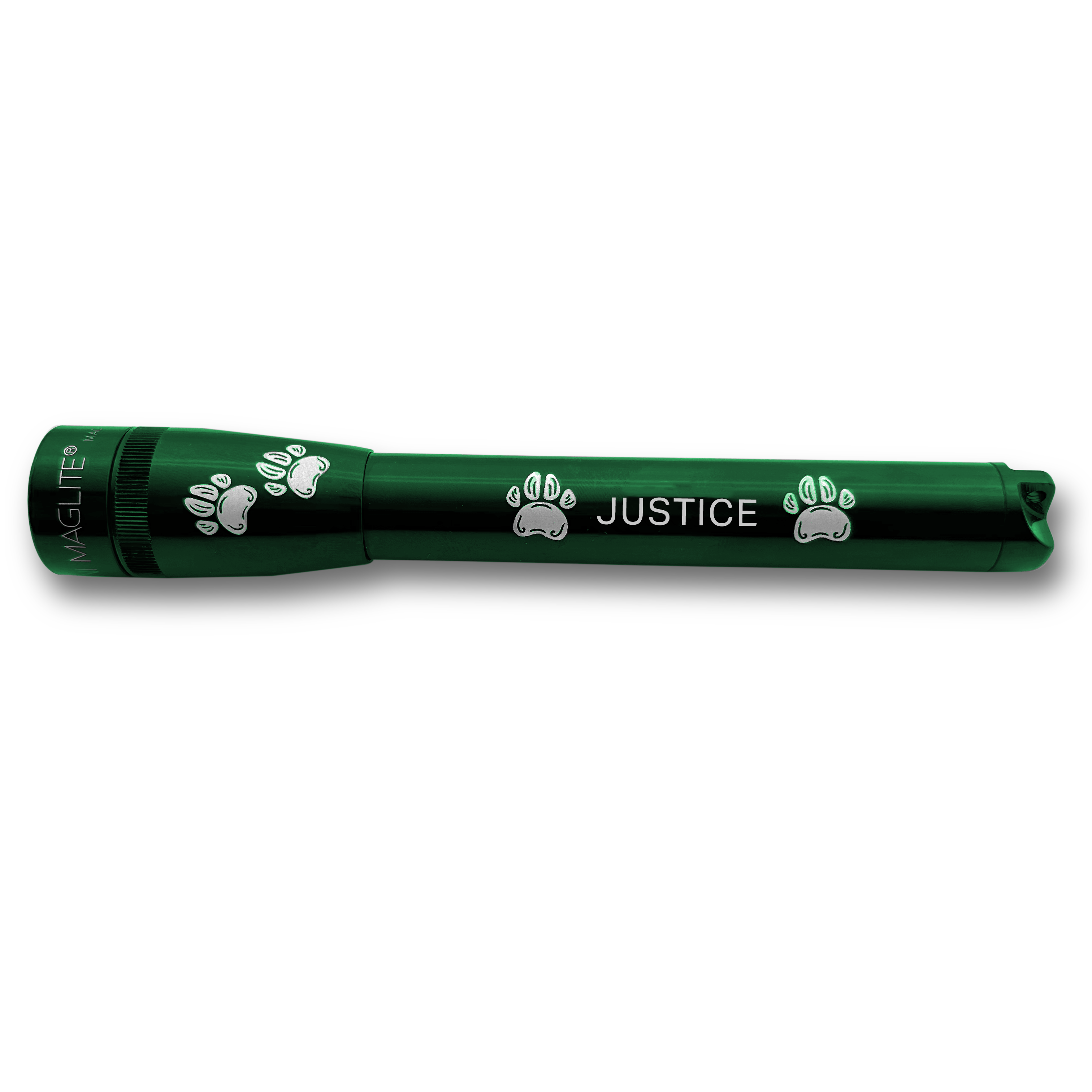 Mini Maglite Pro LED Flashlight - Dark Green - Custom Pet Engraving