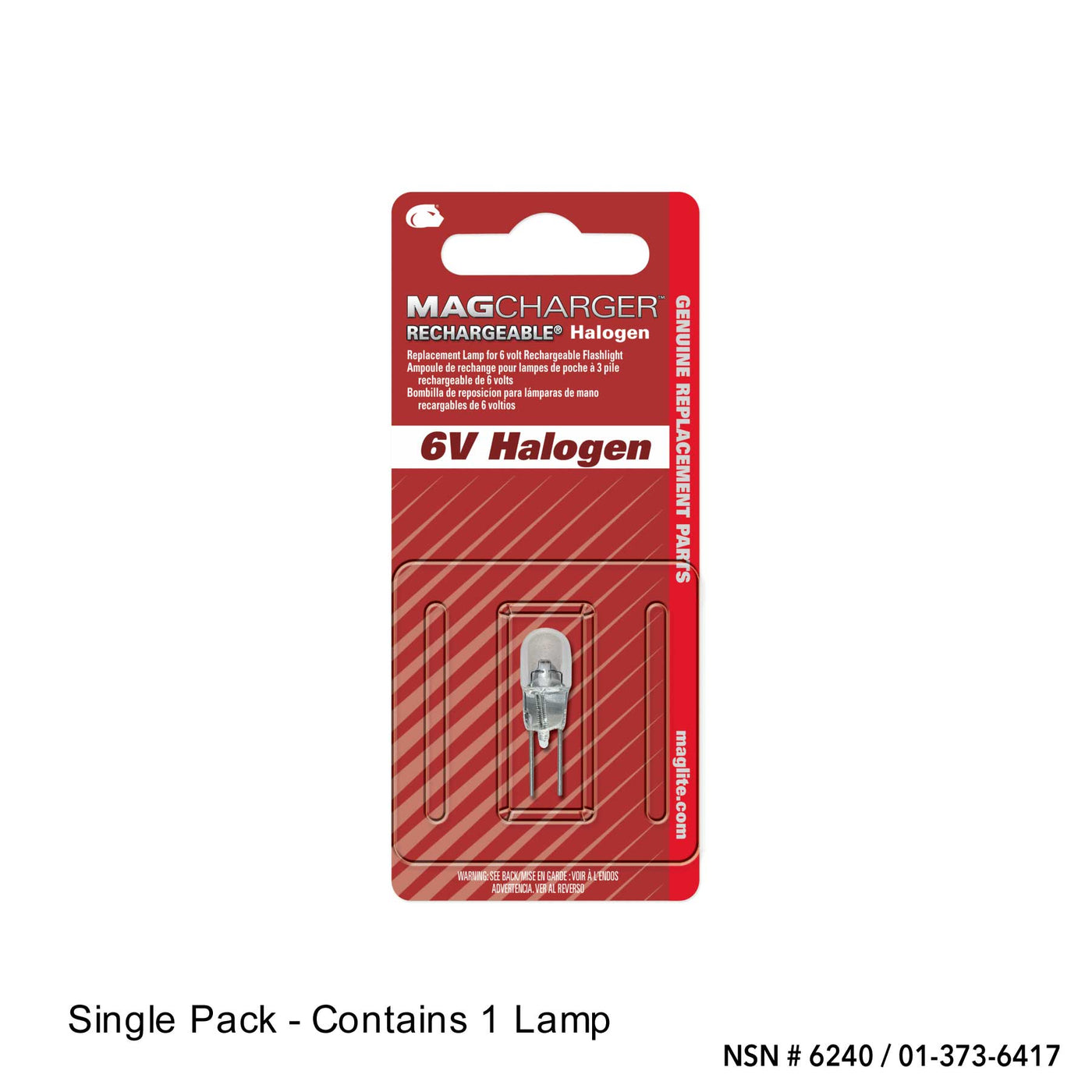 Replacement Lamp-Bulb for Mag Charger - Halogen - Flashlight