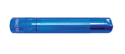 Solitaire LED Key Chain Flashlight - Blue - Custom Engraving