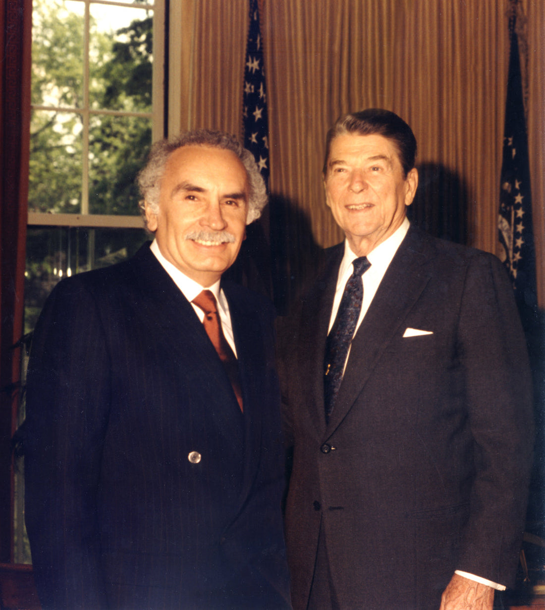Anthony Maglica Sr. with Ronald Reagan at White House