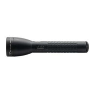 Black ML50LX LED two-cell C flashlight with knurled grip and custom engraving