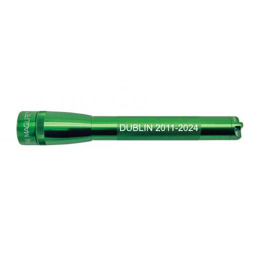 Mini Maglite Pro LED Flashlight - Dark Green - Custom Engraving