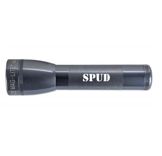ML25LT LED 2-Cell C Flashlight - Gray - Custom Engraving