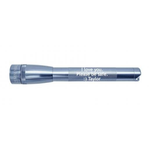 Mini Maglite Pro LED Flashlight - Gray - Custom Engraving