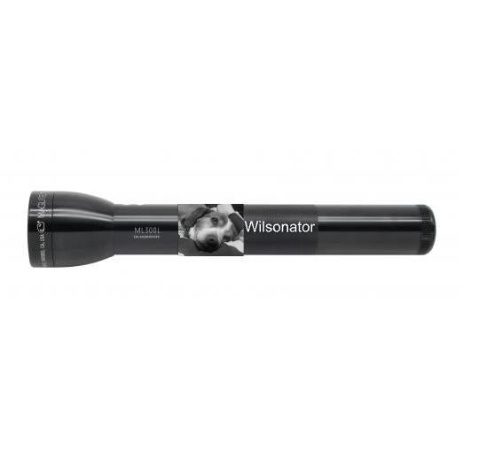 ML300L LED 3-Cell D Flashlight - Black - Custom Engraving