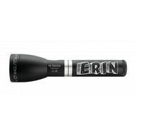 ML150LRSX rechargeable LED flashlight in matte black with Erin engraving