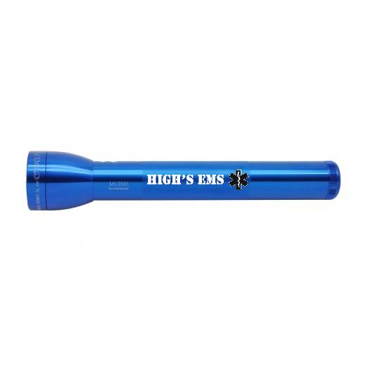 ML300L LED 3-Cell D Flashlight - Blue - Custom Engraving