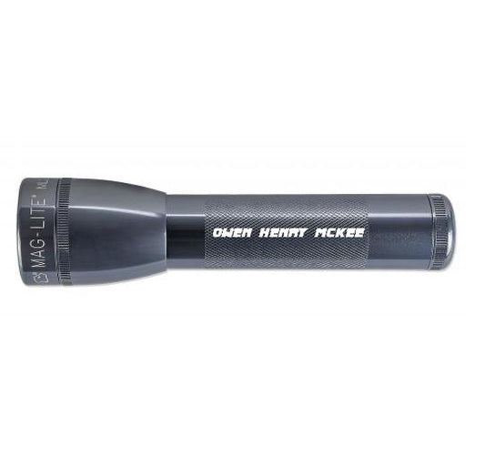 ML25LT LED 2-Cell C Flashlight - Gray - Custom Engraving