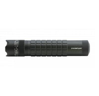Foliage green Mag-TAC CR123 LED flashlight with crown bezel and engraved text on the body