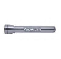 Gray ML300L LED 3-Cell D flashlight with engraved VanceArcane