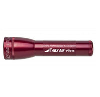 Red ML25LT LED 2-Cell C flashlight with custom engraving ABX Air Pilots