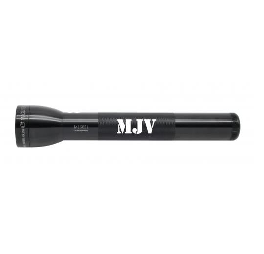 ML300L LED 3-Cell D Flashlight - Black - Custom Engraving