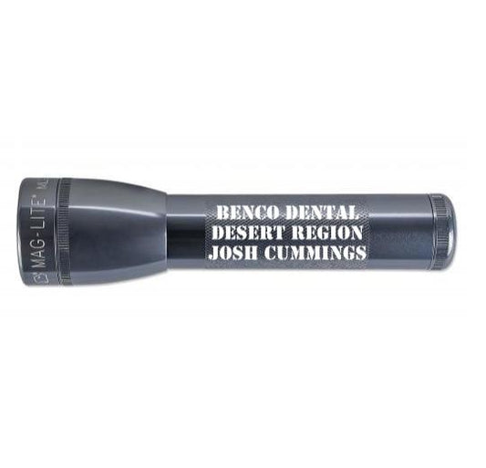 ML25LT LED 2-Cell C Flashlight - Gray - Custom Engraving