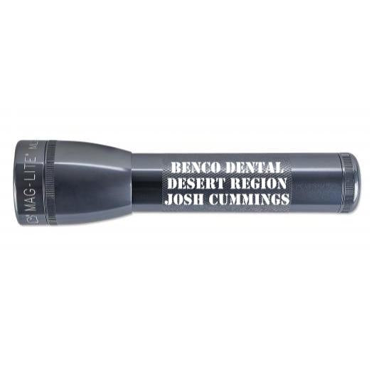ML25LT LED 2-Cell C Flashlight - Gray - Custom Engraving