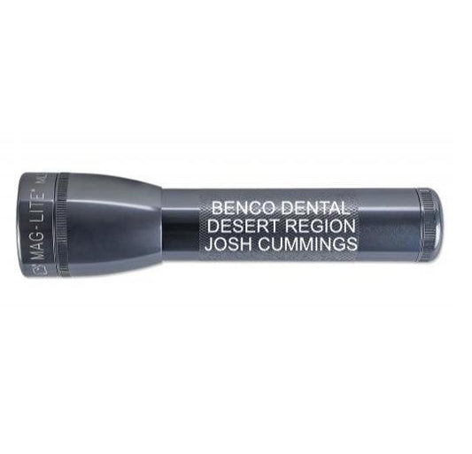 ML25LT LED 2-Cell C Flashlight - Gray - Custom Engraving