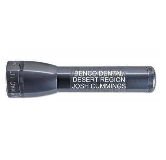 ML25LT LED 2-Cell C Flashlight - Gray - Custom Engraving