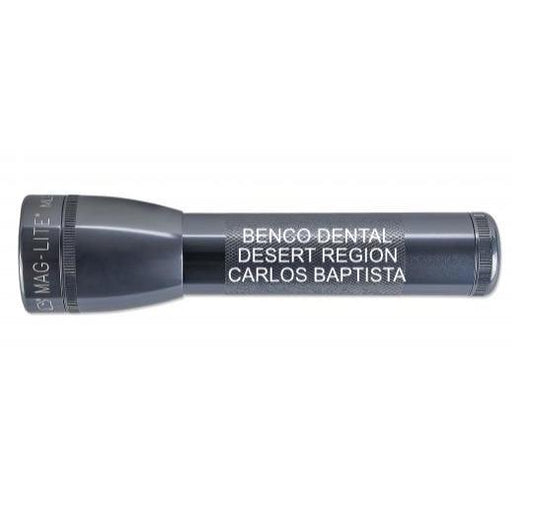 ML25LT LED 2-Cell C Flashlight - Gray - Custom Engraving