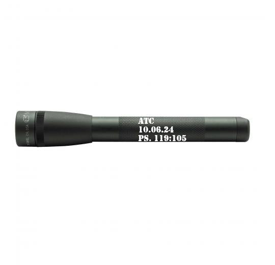 Mini Maglite Pro LED Flashlight - Matte Foliage Green - Custom Engraving