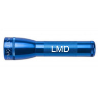 ML25LT LED 2-Cell C flashlight in blue with LMD engraving