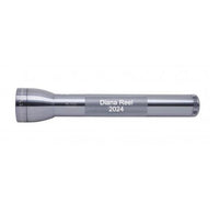 Gray ML300L 3-Cell D flashlight with Diana Reel 2024 engraving along the body