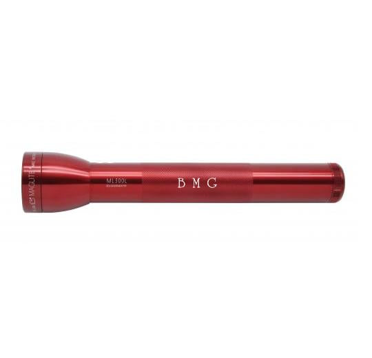 ML300L LED 3-Cell D Flashlight - Red - Custom Engraving