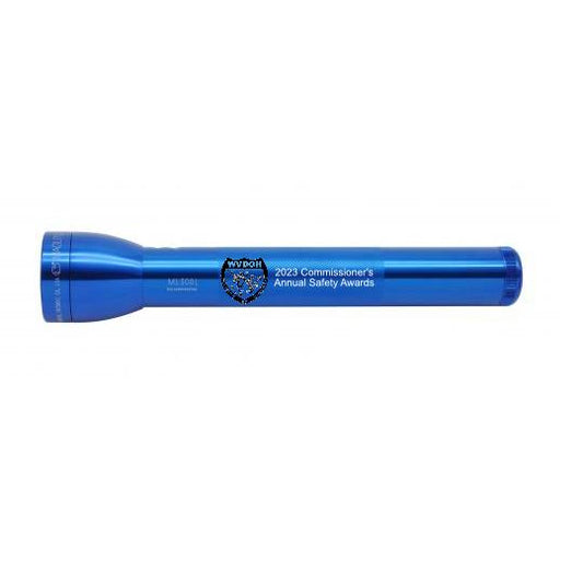 ML300L LED 3-Cell D Flashlight - Blue - Custom Engraving