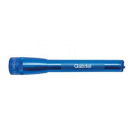 Blue Mini Maglite Pro LED flashlight with Gabriel engraving