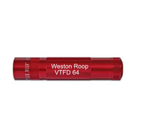 Red XL50 LED 3-Cell AAA flashlight with custom engraving Weston Roop VTFD 64