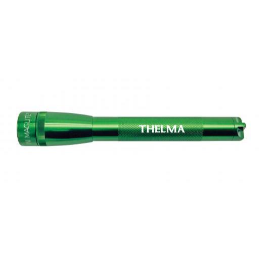 Mini Maglite Pro LED Flashlight - Dark Green - Custom Engraving