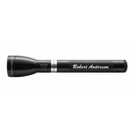 ML150LR rechargeable LED flashlight in gloss black with Robert Anderson engraving