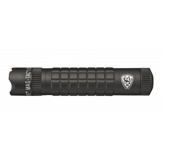 MAG-TAC CR123 LED Flashlight Crowned Bezel - Black - Custom Engraving