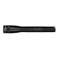 Mini Maglite Pro LED flashlight in black with textured grip and custom engraving