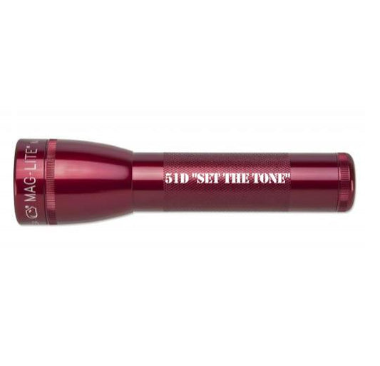 ML25LT LED 2-Cell C Flashlight - Red - Custom Engraving